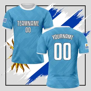 2025 Personalized Custom Uruguay Soccer Jersey for Men Women  - National Team Uniform Shirt with Name Number & Logo