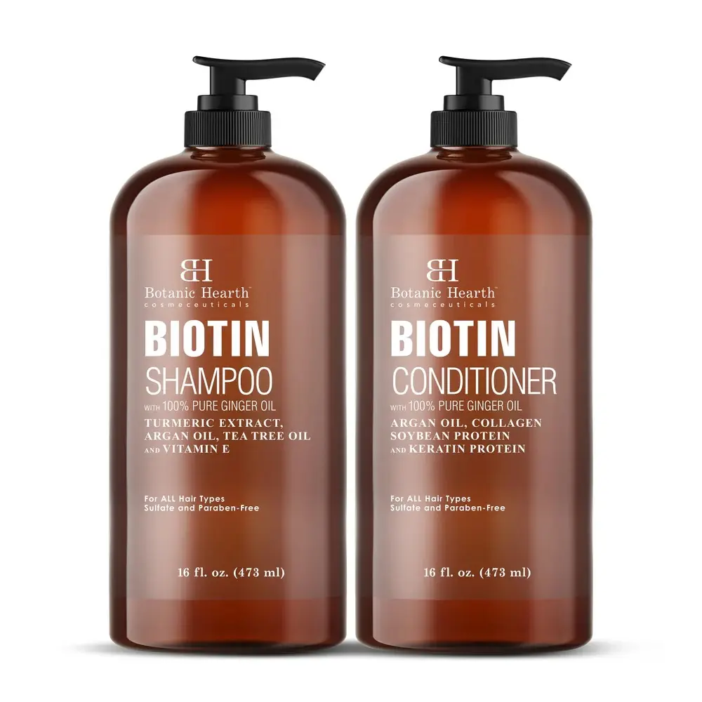 Biotin Shampoo and Conditioner Set with Ginger Oil & Keratin Biotin Shampoo and Conditioner Set with Ginger Oil & Keratin