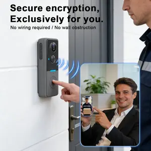 WF015-013D Smart Home Wireless Video Doorbell & Chime,With Two Way Audio real-time intercom, Tuya App No Subscription, Support PIR human detection,Sound Detection, AI Motion Detection,1024*720P pixels,HD Night Vision,Ultrawide View with Cloud Storage.