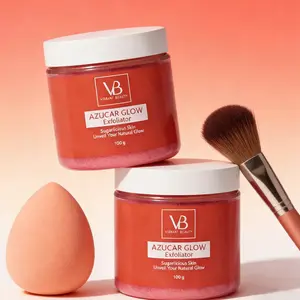 Vibrant Beauty Azucar Glow Exfoliator - Sugar-Infused Polish for Dewy Glowing Skin, 100g, Gentle Buffing, Botanicals, No Harsh Chemicals