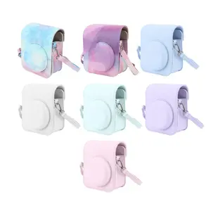 Mini Instant Camera Protective Bag PU Camera Case With Adjustable Shoulder Strap For Fujifilm Instax Mini 12 Camera new
