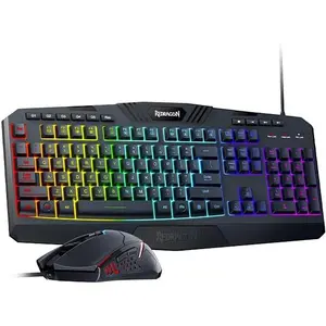 S101 Programmable Gaming Keyboard and , RGB Backlit Keyboard  with Software, Independent Macro Record , Value Combo Set