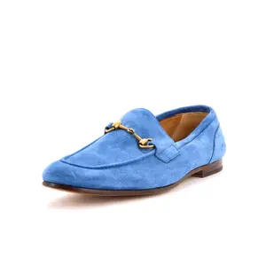 Pre-owned Gucci Men's Jordaan Loafers Suede by Rebag