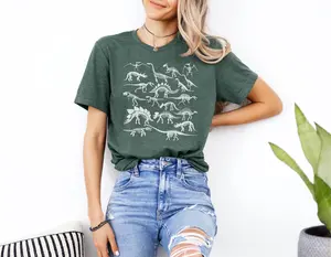 Dinosaur Skeleton Shirt Dinosaur Skeleton Vintage Dinosaur Kinds Shirt Dino Shirt Gift For Her Gift For Him Dino Nerd Dinosaur Gifts