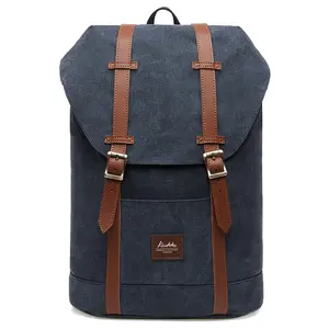 KAUKKO backpack women men daypack with laptop compartment for 14 inch notebook for leisure job university travel hiking