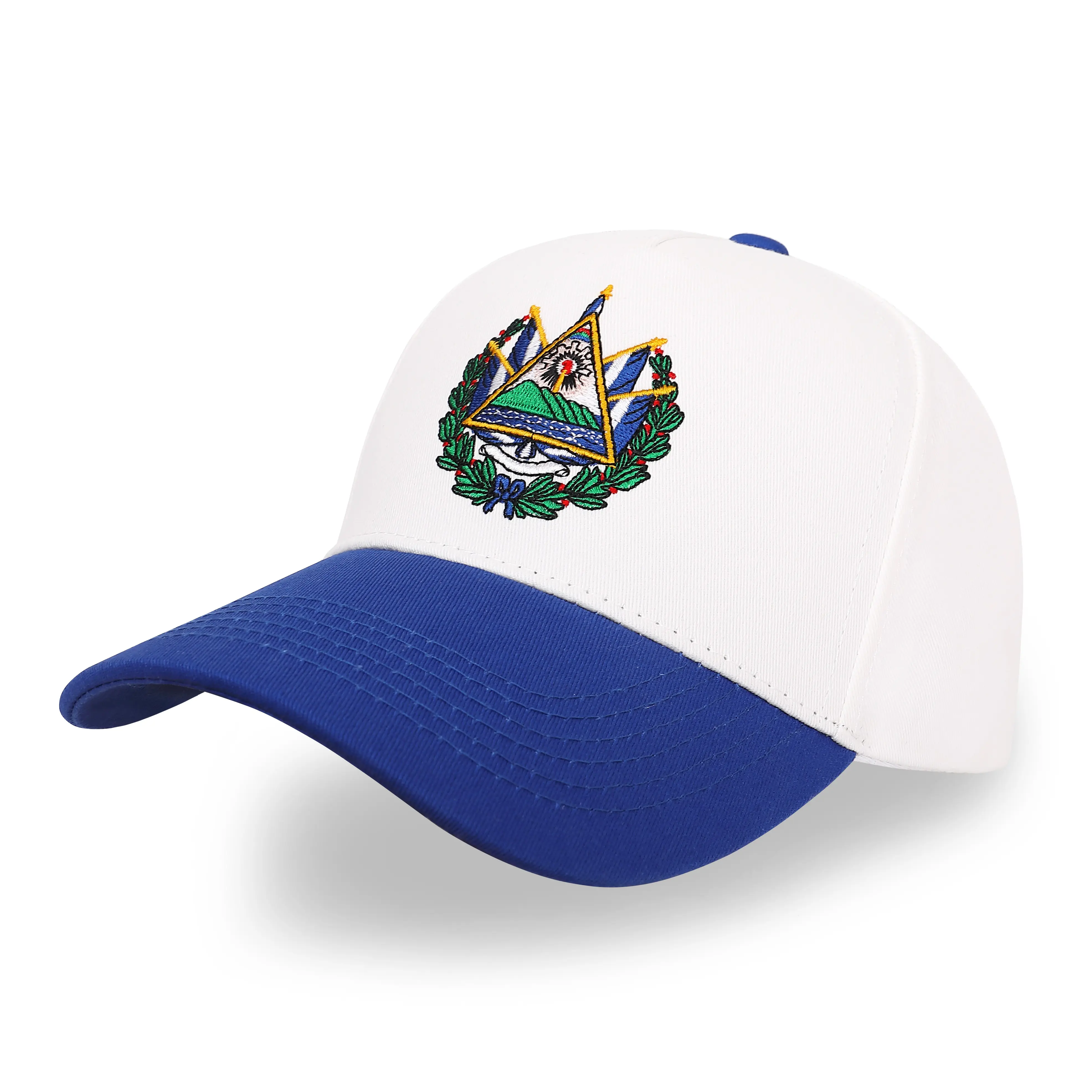 Adjustable Hats Snapback, Unisex Embroidered Headwear with El Salvador National Emblem & 503 for Memorial Day Ceremony, Salvadoran & Heritage & Hispanic Pride, Sturdy Closure