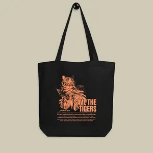 SAVE THE TIGERS TOTE BAG