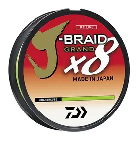 Daiwa J-BRAID Grand X8 300Y Chartreuse Filler Spool