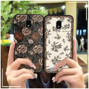 Dirt-resistant TPU Phone Case For Samsung Galaxy J7 2018/J6 US Anti-knock Cartoon Full wrap Soft case Phone Pouch Silicone oil painting Anti-dust Shockproof Graffiti Fashion Design