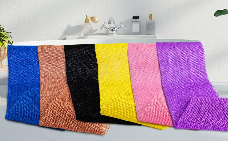 African Net Sponge African Exfoliating Net African Bath Sponge African Scrubbing Long Net Rag African Wash Net Shower Body Scrubber
