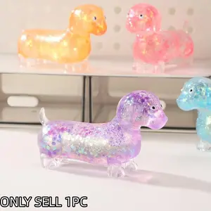 Malt Sugar Puppy Shape Stress Relief Toy, Soft Sensory Fidget Toy for Kids and Adults, Cute Elastic Collectible, Perfect Gift for Holidays