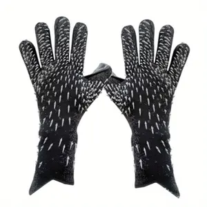1pair Thickened Latex Soccer Goalkeeper Gloves, Outdoor Football Training Sports Gloves