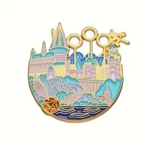 Wizard castle enamel pin