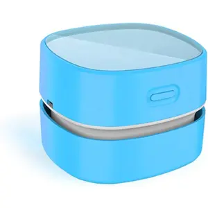 Desktop Vacuum Cleaner - Mini Table Dust Sweeper with High Endurance Up to 400 Mins, Cordless & 360 Rotatable Design for Hairs & Crumbs