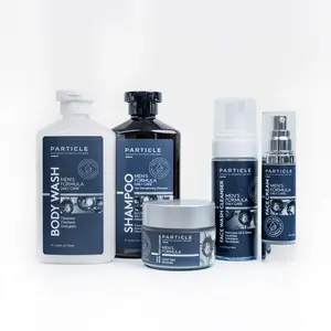 Particle Advanced Bundle | Get all three fundamental Particle skincare products - face cream, face wash and face mask. Plus our high-grade body wash and hair strengthening shampoo