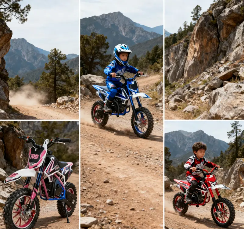 Pop-up live Explorinox Kids Dirt Bike:Children's electric toys bike, Max Speed 40 KM/H, Professional Front & Rear Disc Brakes for Safe Riding(Pro)