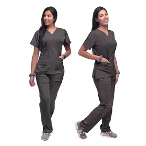 Women's Breakthrough Plus Scrub Set by Adar XXS-3XL / Pewter