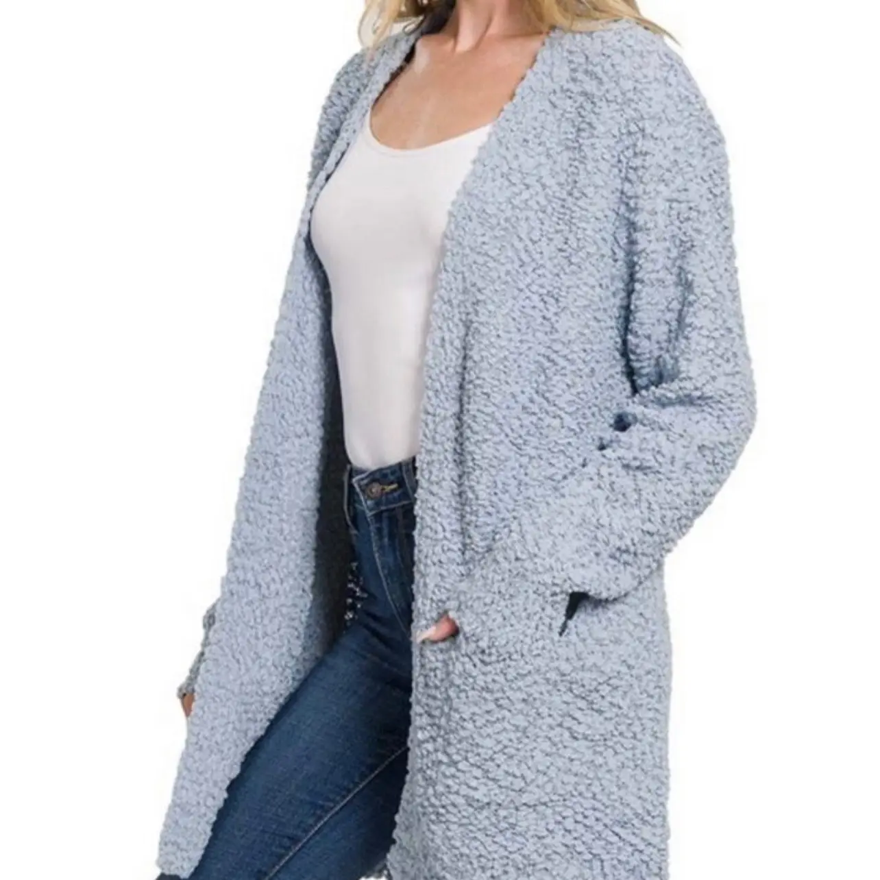 Sweet & comfy popcorn cardigan
