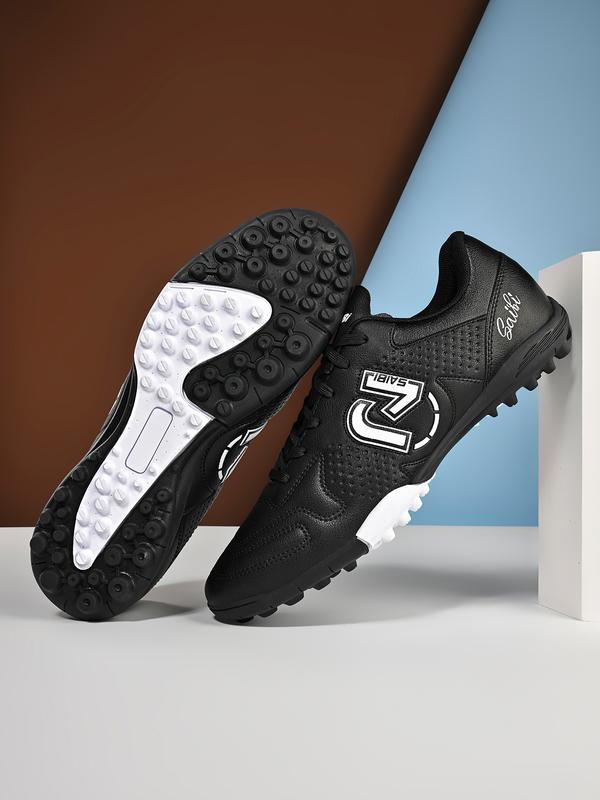 Unisex TF Soccer Shoes, Turf Shoes, Soccer Cleats, Durable PU Leather & Rubber Sole, Sporty Style, All-Season Wear, Anti-Slip Design, Suitable for Multiple Surfaces