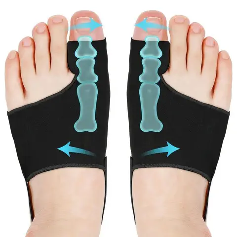 Women's Lightweight Adjustable Prop 65 Safe Single Item Hallux Valgus Bunion Corrector - Orthopedic Splint with Secure Strap, Breathable Fabric, Non-Surgical Fix, Hammer Toe Support, Foot Pain Relief, Toe Alignment Pedicure Tool for Daily, Day/Night Use