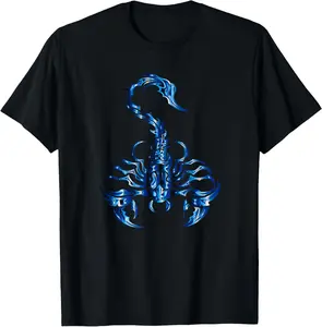 100% Cotton Tribal Scorpion T-Sh1rt Scorpio Astrology Zodiac Tattoo Tee T-Shirt
