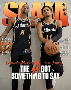 Trae Young + Dejounte Murray Magazine Poster, NBA Cover Poster, Gift For Fans - Unframed