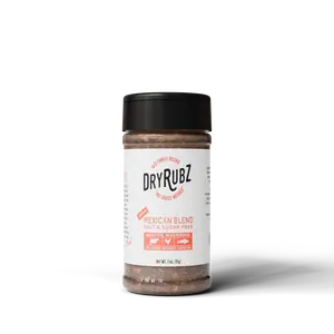 PepperMate DryRubz Mexican Blend Salt & Sugar Free - Smoky Spicy Earthy Flavor for Tacos, Fajitas, Beans, Meats, Rice - 5.33 oz