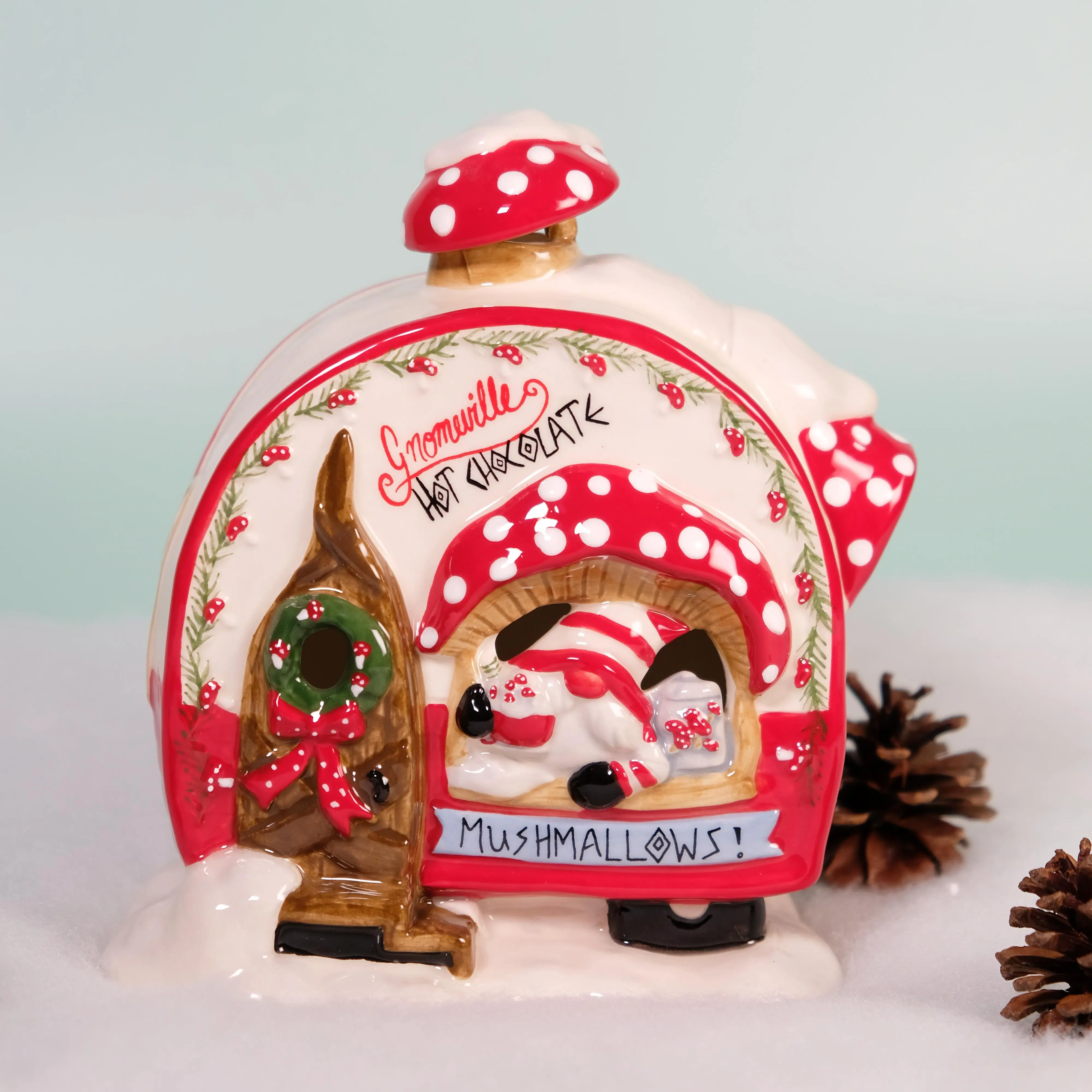 Gnomeville Hot Chocolate Tealight Holder