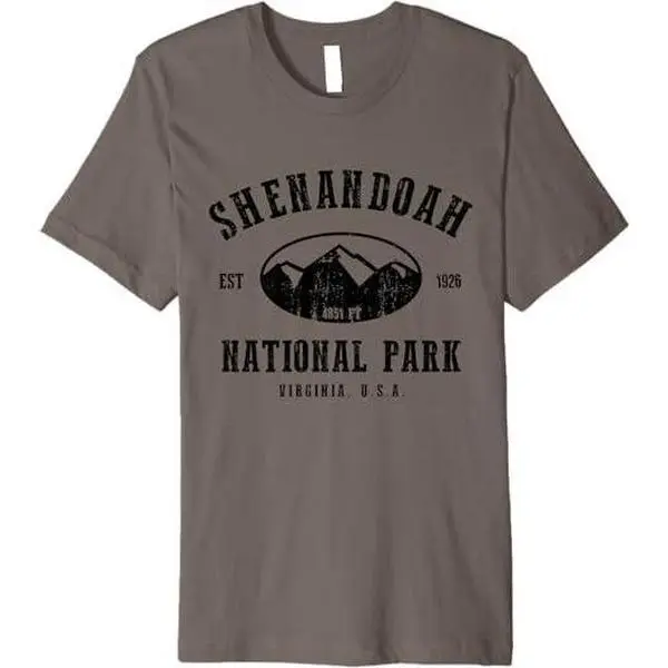 PREMIUM Shenandoah National Park Tshirt Hiking Wanderlust Premium T-Shirt