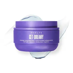 MAELYS GET-DREAMY Overnight Toning Whip - 6.8 Fl Oz Cellulite & Skin Tightening Cream with Milk Thistle, Uva-Ursi, Whipped Moisturizing Body Support