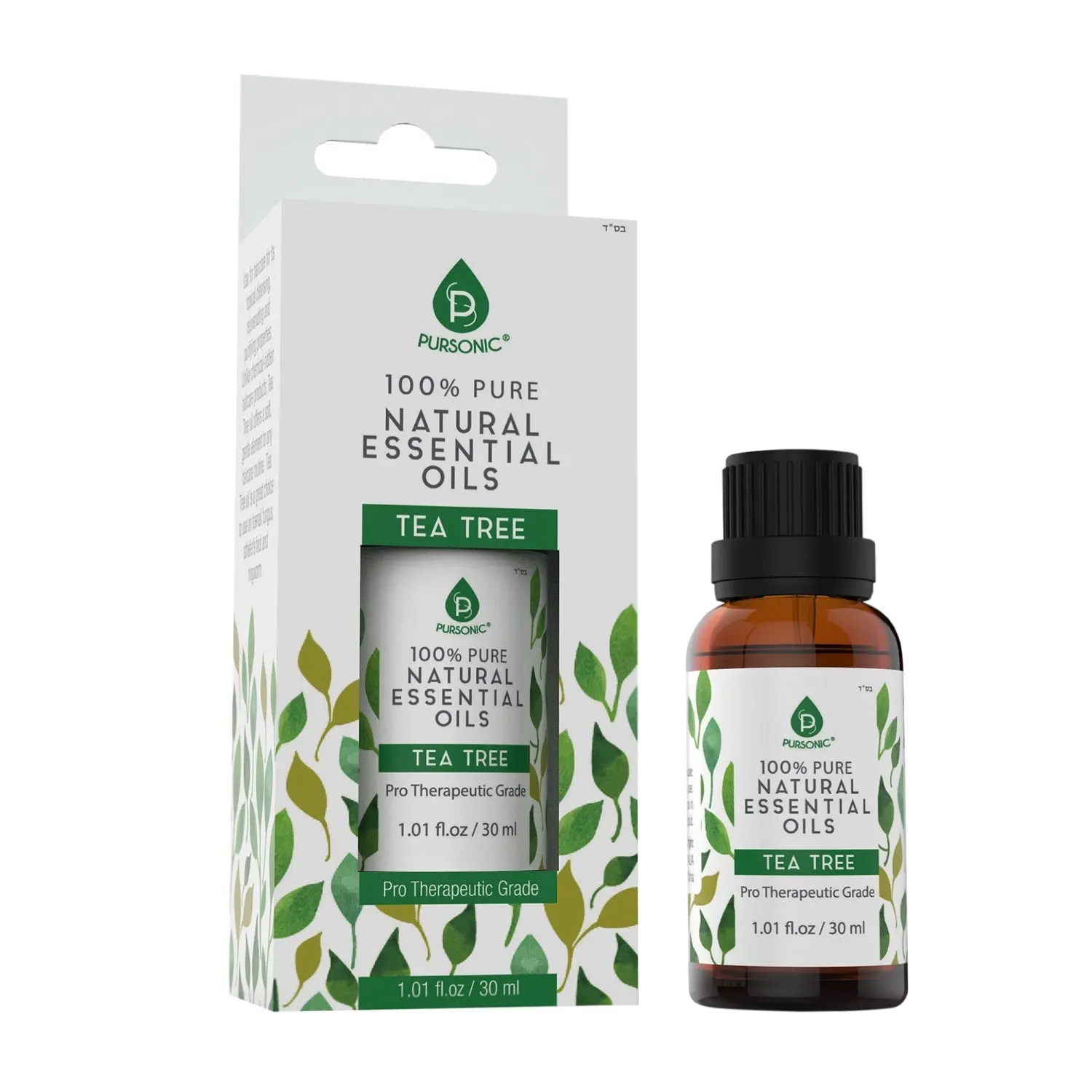 100% Pure & Natural Tea Tree Essential Oil for Aromatherapy, Wellness, Therapy, Healthcare & Alternative Treatment
