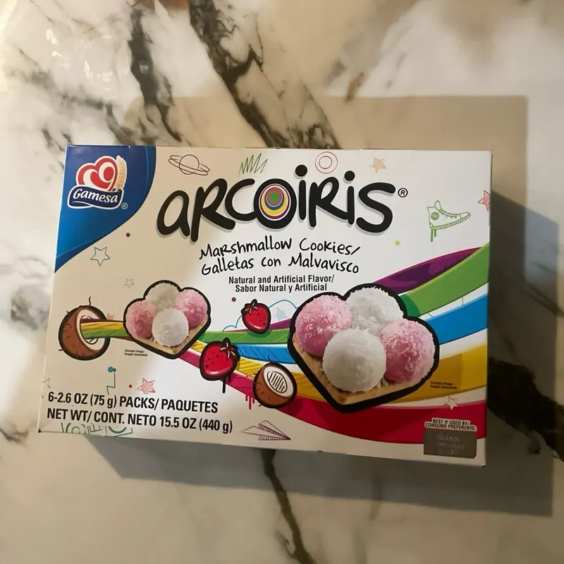 Arcoiris marshmallow cookies Arcoiris marshmallow cookies