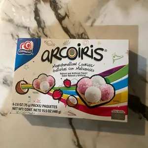 Arcoiris marshmallow cookies Arcoiris marshmallow cookies