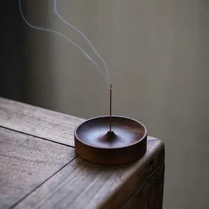 Wood Incense Holder for Sticks,Modern Incense Burner with Ash Catcher,Incense Tray Trough for Sticks,Insence Burner Holder Anti-ash for Yoga Spa Room Office Decor