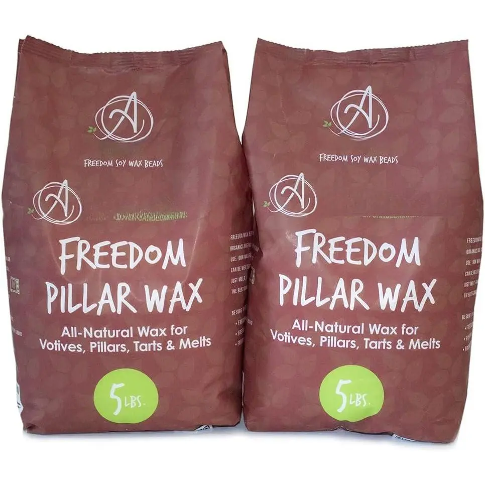 - Freedom  Wax Beads for Pillar Candle Making - Microwavable  Wax Beads -   Candle Making Supplies (10-Pound Box)
