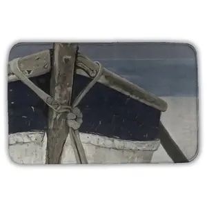 360 stand Rectangle Nautical Bath Mat, 21x34 in., Absorbent, Non-Slip, for Marine Boat Bathroom Home Decor (Model 5930-2134-CO81-2), Foam-Based Bath Mats