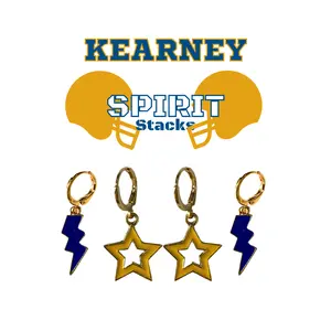 University of Nebraska at Kearney Spirit Earring Stack For Lopers Game Day