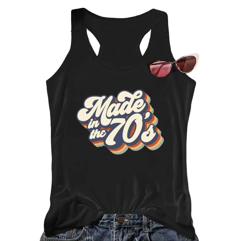 Men's Soft Sleeveless Cartoon Statement Tee, Fashion Round Neck Tank Top with Stylish Design