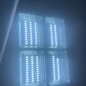 Solar Rechargeable LED Work Light, 288 Super Bright 5730 Beads Floodlight with USB & Type-C Charging, 5 Lighting Modes, Waterproof IP66 Portable Lamp for Camping, Fishing, Emergency & Outdoor Use