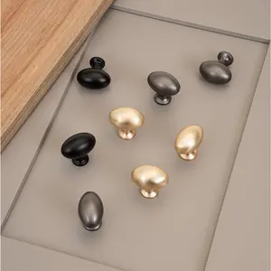 LuxeEdge Classic Metallic Oval Cabinet Knobs