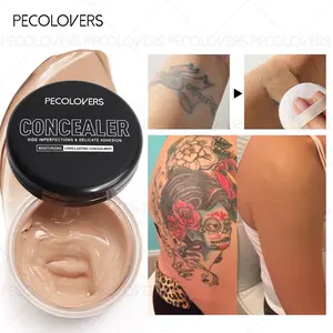 1PC Waterproof Full Coverage Concealer for Tattoos, Scars - Natural Finish Flawless Coverage Foundation for All Skin Tones & Types
