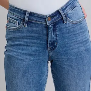 Judy Blue High Waisted V-Front Vintage Wash Straight Fit Jeans for Women