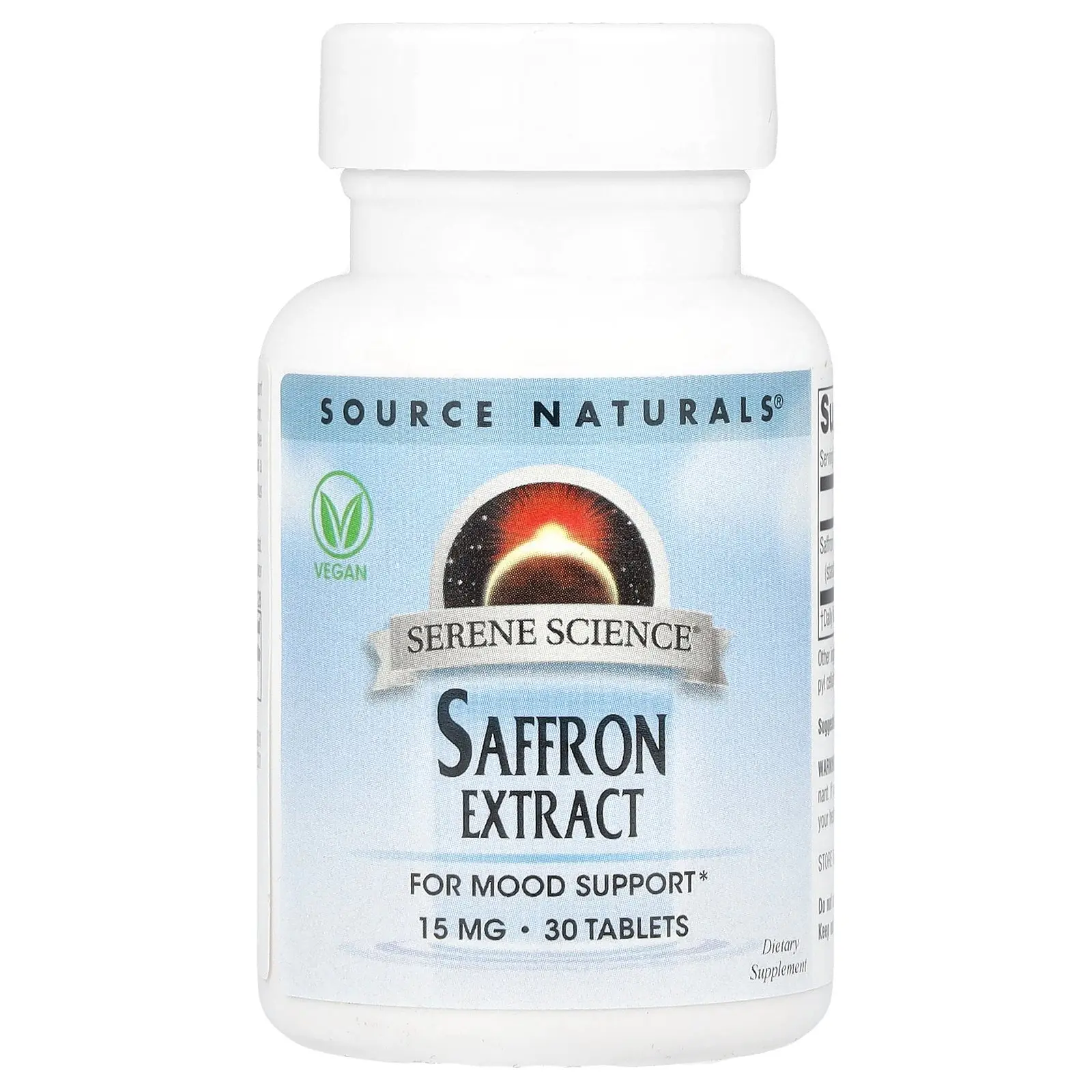 Source Naturals Serene Science®, Saffron Extract, 15 mg, 30 Tablets