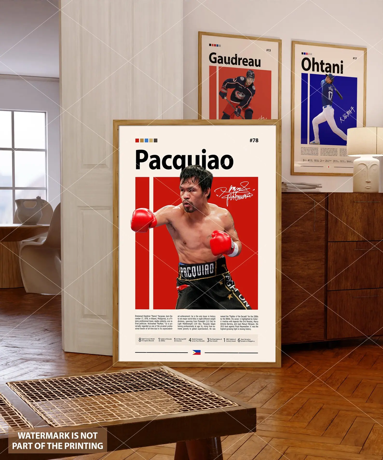 Manny Pacquiao Poster, Boxing Fighter Poster, Sports Poster, Boxing Fans, Boxing Wall Art, Sports B (2)