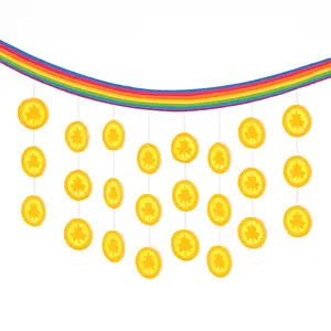 St. Patrick's Day Rainbow & Gold Hanging Ceiling Decoration