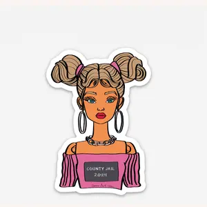 Prison Barbie Vinyl Sticker