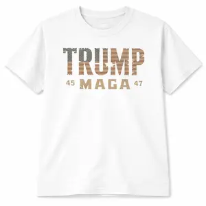 Trump 45-47 MAGA US Flag T-Shirt Trump MAGA T Shirt Trump Us Flag 45 47 T-Shirt