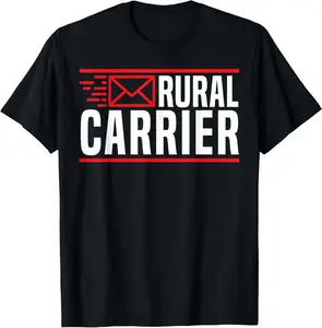 100% Cotton Rural Carrier Postal Worker Mailman Delivery Mail Escort T-Shirt