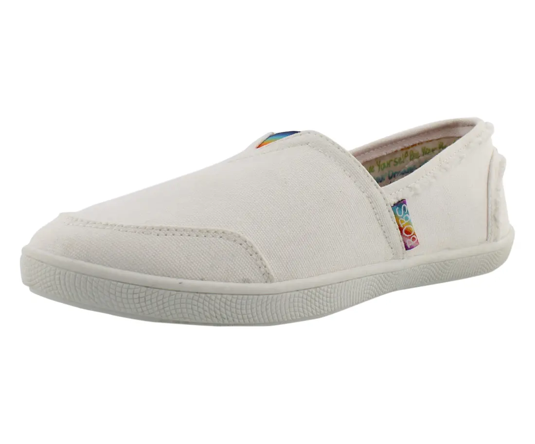 Women's Skechers Bobs B Cute-Colormaze Canvas Sport Sneaker - Lace-Up, Colormaze Print, Cute Design, Casual Wear Walking Footwear