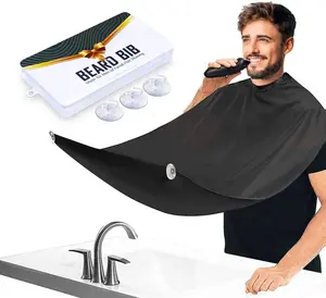 Beard Bib Beard Apron,Dad Fathers Day Gift,Beard Trimming Catcher Bib,Hair Catcher,Gifts for Men Anniversary Valentines Day,Stocking Stuffers Christmas Gifts for Him